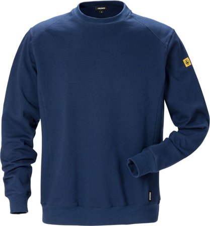 Fristads Herr ESD Sweatshirt 7083 XSM, Marinblå