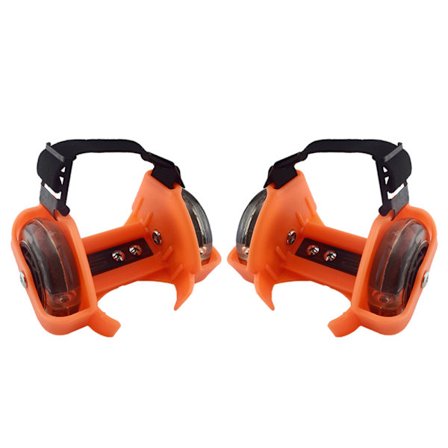 Tvåhjuliga hälhjul Justerbara rullskridskor PVC Tricolor Luminous Wheel Skor för barn