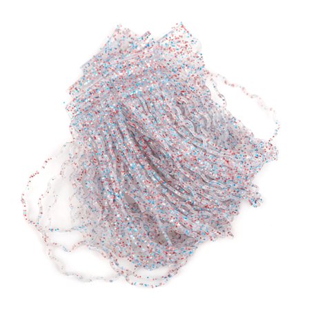 Nature's Spirit Disco Wavy Legs - Clear / Red Silver Blue