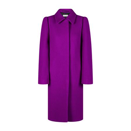 Dries Van Noten, Single-Breasted Coats Paars, Dames, Maat:M