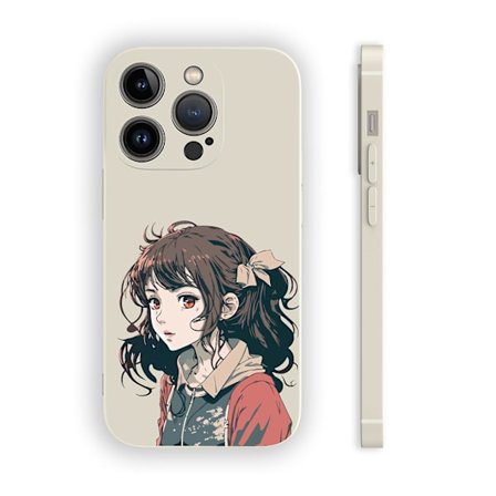 Creative Cartoon Tpu Gummi Stötsäkert Phone case För Iphone 15 Case Series Stil D Vit Ypdt2059