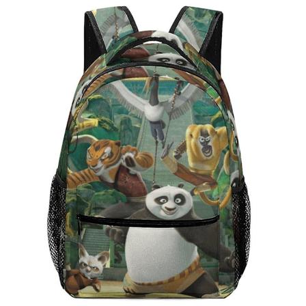 c882 Kung Fu Panda Ryggsekk med Sikkerhetsfløyte, Komfortabel Søt Skoleveske Flott for Eventyr Reiser Tilbake til Skolen Ferier bdbh882