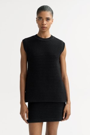 Soft Goat - Vest - Women cashmere sweater - S - Black