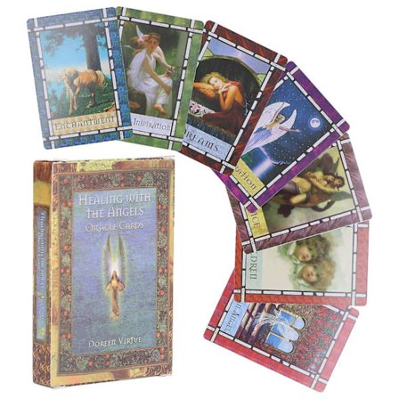 Engelsk version hologram papper tarotkort för interaktivt spådomsbrädspel