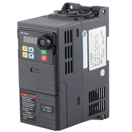 Frekvensomriktare 1 till 3 Fas Vektoromvandlare Inverter 220‐240V Ingång 0‐240V Utgång 0.75kw 4A