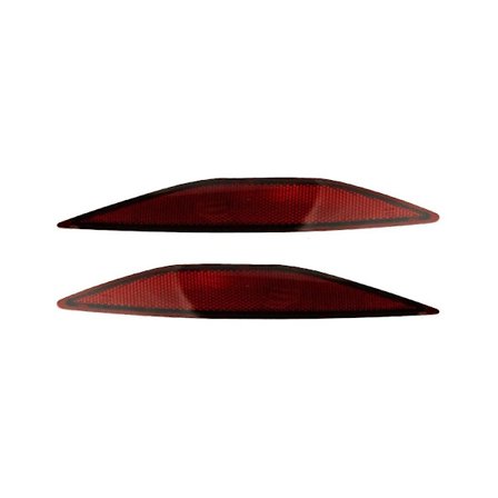 5g0945105 5g0945106 Bakre støtfangerlysdeksel Bakre støtfangerreflektor varsellys Bil for Golf 7 Mk7(Rød)