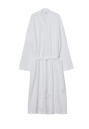 Åhléns Home Kimono MUSLIN Badrockar Vit L/XL