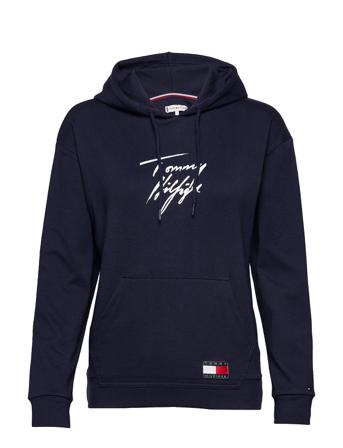 Hoodie Lwk Top Blå Tommy Hilfiger