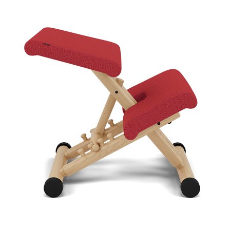 Varier Furniture Multi - Red Wool - Natural base