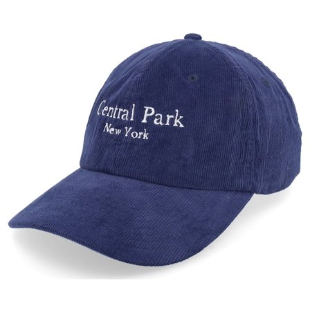Iconic - Blu unconstructed Cappellino - Central Park New Heritage Cord Oxford Navy Dad Cap @ Hatstore