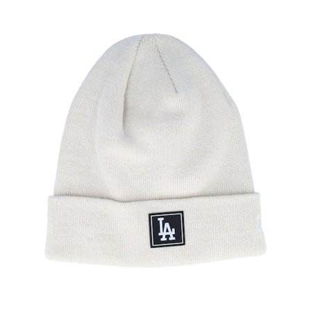 New Era - MLB Beige cuff Beanie - Los Angeles Dodgers Team Beanie Horn/Black Cuff @ Hatstore