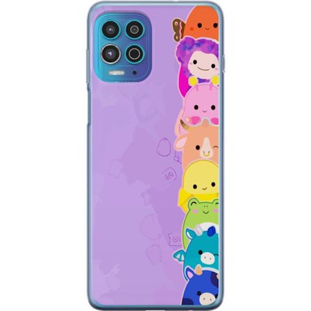 Kompatibelt Mobildeksel til Motorola Moto G100 Mørk silhuett av Jesus med tornekroner mot svart bakgrunn med sterk kontrast og hvit typografi