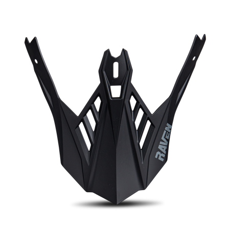 Crosshelmklep Raven Ipsum/Aspire Zwart