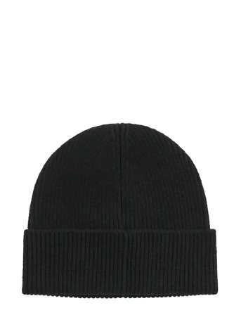 GANT Wool Ribbed Beanie - Black - ONE SIZE