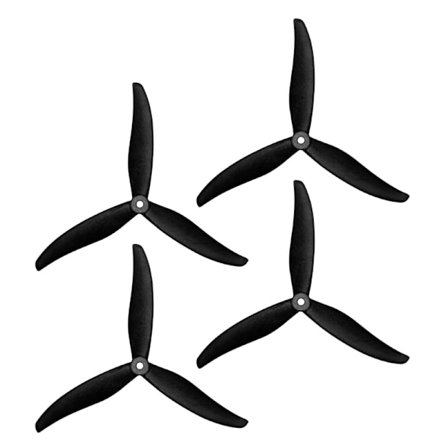 1 sett lette 3-vingede propeller 7037/8040/8060/9045/1050 Carbon Nylon Propell Propeller for FPV Racing Drones