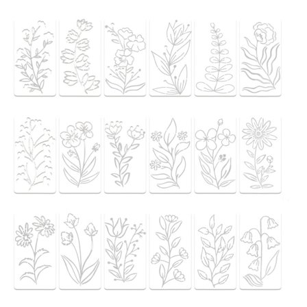 Professionel Genanvendelig Kunststencil Skabelon Præcisionsskåret Form Håndværktøj