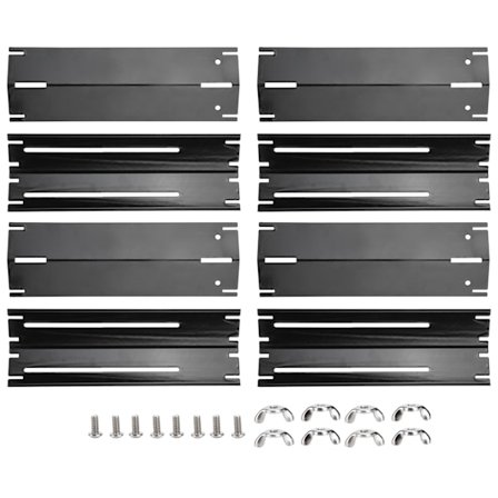 4 set justerbar gasgrill i rostfritt stål Ugn Värmeplatta Shield Brännare Lock Värmtält