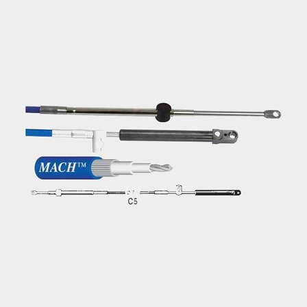 Câble de commande (accélérateur / inverseur) Ultraflex Mach5, pour Mercruiser, Mercury & Mariner, lot de 1, 7 pieds (2,14 mètre)