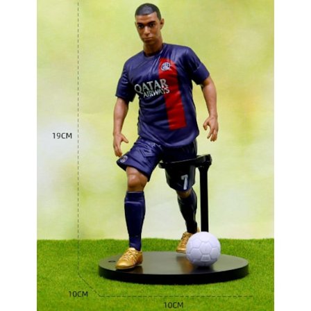 6-pack fotbollsactionfigurer Fotbollsstjärnor C. Ronaldo Messi Mbappe Fotbollsfan söta leksaker