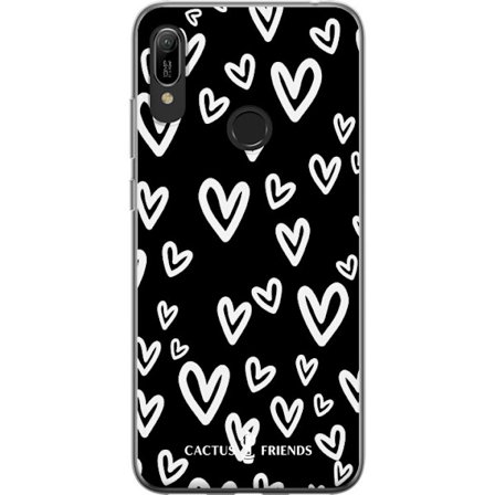 Yhteensopiva Puhelinkuori Huawei Huawei Y6 (2019) Cactus and Friends - Handdrawn Love Chaos