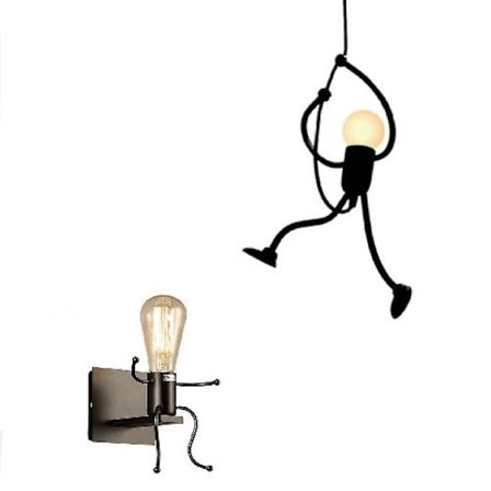 Rustikk Lodge Moderne Vegglamper Sconces Metall