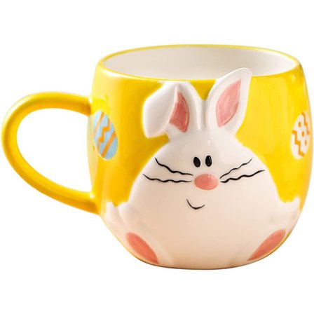 Söt kaninmugg, rolig kaninmugg, kaninmuggar för kaninälskare, kaninfestdekorationer 8,3 oz