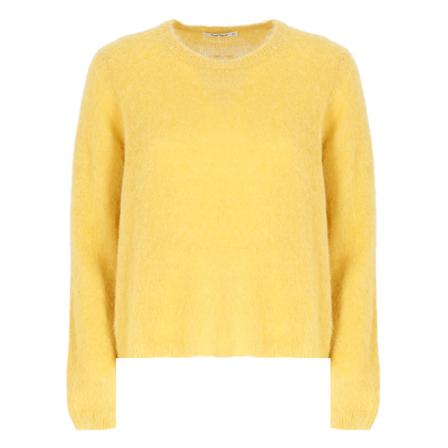 Kangra, Round-neck Knitwear Geel, Dames, Maat:M