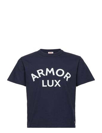 T-Shirt Héritage Logo Blue Armor Lux