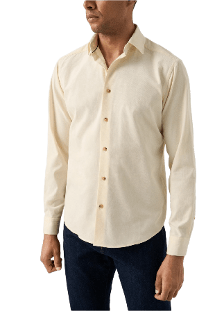 Eton Manchesterskjorta Casual Fit Skjortor Herr Vit XL