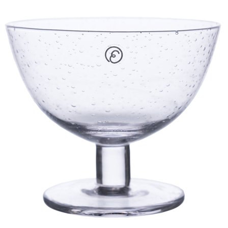 Ernst Skål på fot 10x8,5 cm 2-pakning, boblete glass' - 'Klar
