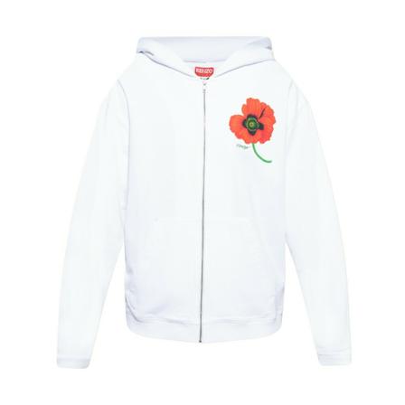 Kenzo Printed hoodie Hvid, Herre, Størrelse: XL