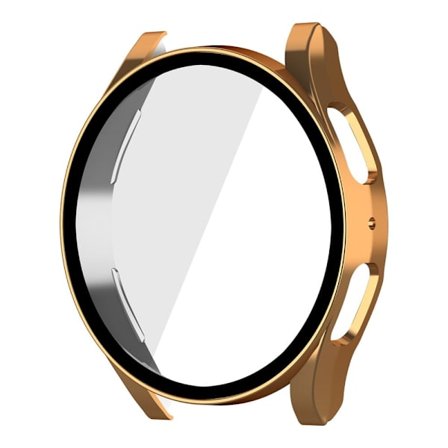 HAT PRINCE Samsung Galaxy Watch 5 (44mm) cover with tempered glass screen protector - Rose Gold
