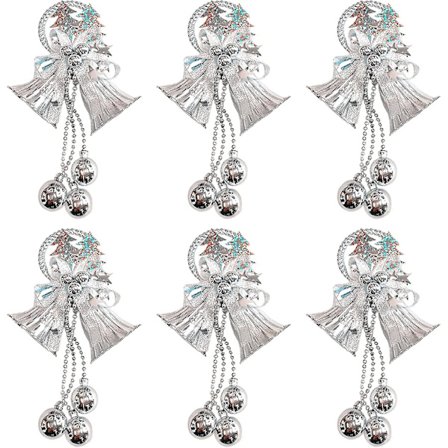 6 Pak Juleklokkeophæng Juletræsklokker, Dobbelt B