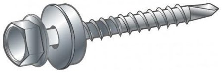 ESSVE BS Farmarskruv 250-pack Svart, 4,8x20mm, Infästning