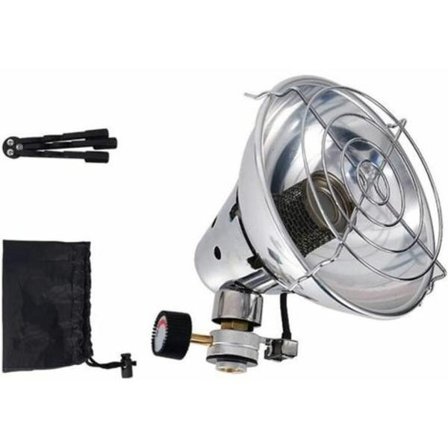 Gasvarmer Komfur, Camping Mini Varmer - Kat Bærbar Gasvarmer Adapter Rustfrit Stål Varmer Varmer til Udendørs Camping