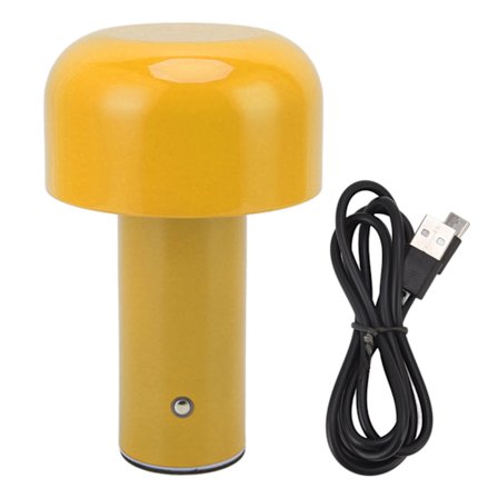 Soppdesign LED Skrivebordslampe USB-lading Berøringskontroll 3 Fargetemperatur Bordlampe Gylden Gul for Studier og Restaurant