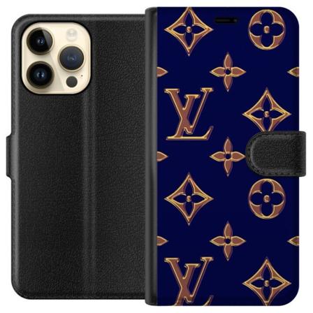 Apple iPhone 14 Pro Max Plånboksfodral Mörkblå LV
