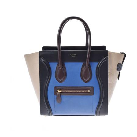 Celine Vintage HandTass , Blauw , Dames , Maat: ONE Size Vintage Tassen