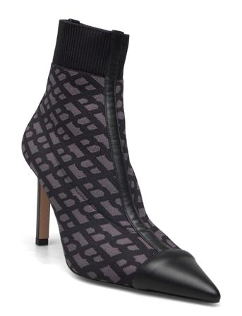 Janet Bootie 90-Kmn Shoes Boots Ankle Boots Ankle Boots With Heel Black BOSS
