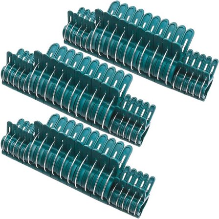 Plantestøtteclips, 60-pak Genanvendelige Haveclips til Planter og Blomster, Støtte til Klatreplanter, Stængler, Stammer - Fungerer med Bambusstøtte