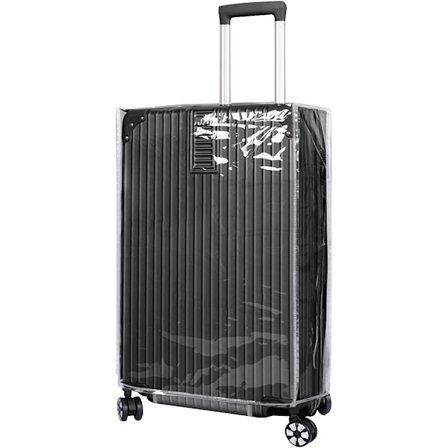 Transparent Resväska Skydd, Resväska Skydd, PVC Resväska Skydd, Bagageutrymme Skydd, Dammtät Tvättbar Reptålig och Återanvändbar, 18 Tum, 1 Styck