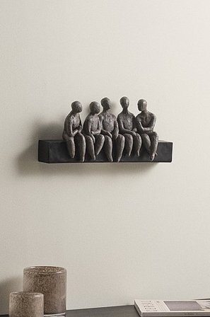 Jotex - Wanddecoratie Grijs/zwart Grijs/zwart - FRIENDSHIP - Koop Wanddecoratie bij Jotex