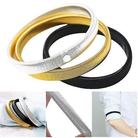 3 st Herrskjorta ärmhållare för damer Armband Båge Elastiskt armband i metall_tfrf