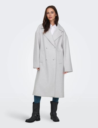 ONLY Onlwembley L/S Ovsize Coat Pnt Noos - Grey - 38