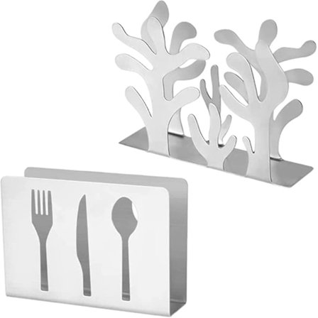 Serviettholder i Metall, Fristående Serviettdispenser Stativ, Bordorganisering