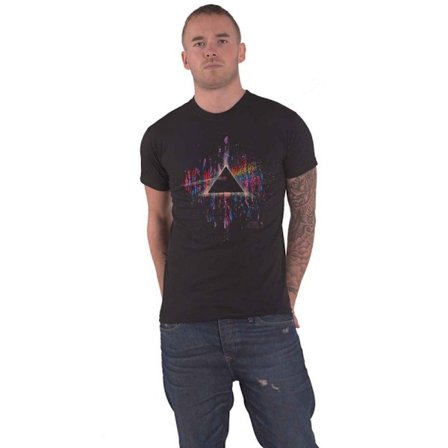 Pink Floyd Unisex Adult Dark Side Of The Moon Paint Splatter T-shirt
