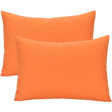 2-pack mjuka och andningsbara örngott i kuvertstil för spjälsängar (orange) Orange