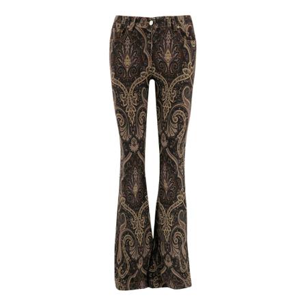 Etro Flared Jeans , Bruin , Dames , Maat: W27