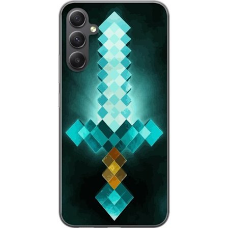 Yhteensopiva Puhelinkuori Samsung Samsung Galaxy A35 Minecraft miekka