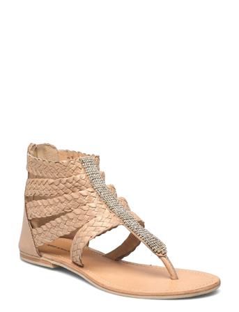 Sandal With Simili St S Shoes Summer Shoes Flat Sandals Beige Sofie Schnoor